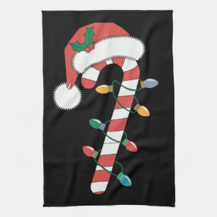Kerst Kerststok Santa Kerstmis Kinderen Theedoek