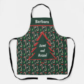 Kerst Kerststok Schort (Voorkant)