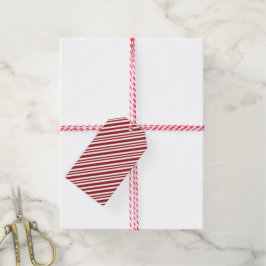 Kerst Kerststok Strepen Cadeaulabel
