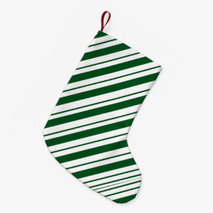 Kerst Kerststok Strepen in Groen en Wit Kleine Kerstsok