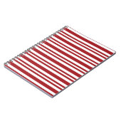 Kerst Kerststok Strepen Notitieboek (Linkerzijde)