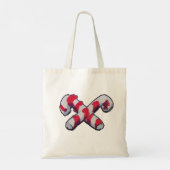 Kerst Kerststok Tote Bag (Achterkant)