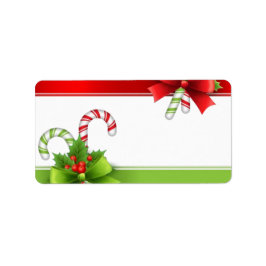 Kerst Kerststokken Adreslabels Etiket