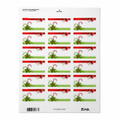 Kerst Kerststokken Adreslabels voor Verzending Etiket (Full Sheet)