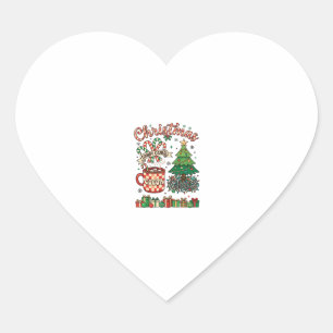Kerst Kerststokken Cacao Chaos Boom Mok Cadeau Hart Sticker