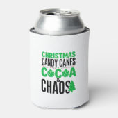 Kerst Kerststokken Cacao Chaos Design Blikjeskoeler (Blikje Voorkant)