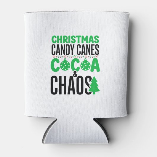 Kerst Kerststokken Cacao Chaos Design Blikjeskoeler (Voorkant)