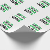 Kerst Kerststokken Cacao Chaos Design Cadeaupapier (Hoek)