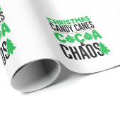 Kerst Kerststokken Cacao Chaos Design Cadeaupapier (Rol Hoek)