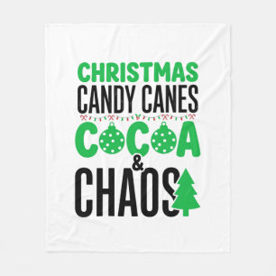 Kerst Kerststokken Cacao Chaos Design Fleece Deken
