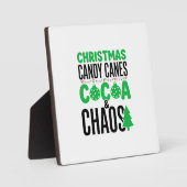 Kerst Kerststokken Cacao Chaos Design Fotoplaat (Voorkant)