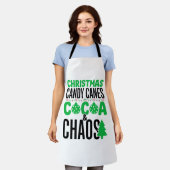 Kerst Kerststokken Cacao Chaos Design Schort (Gedragen)