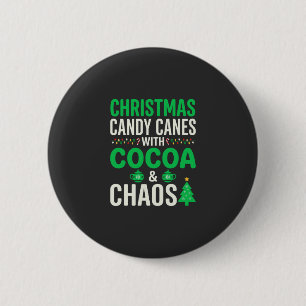 Kerst Kerststokken Cacao Chaos Vakantie Ronde Button 5,7 Cm