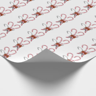 Kerst Kerststokken Cadeaupapier
