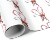 Kerst Kerststokken Cadeaupapier (Rol Hoek)