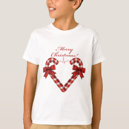 Kerst Kerststol Harten Ekg Strook Aangepast T-shirt
