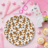 Kerst kerststol papieren borden bordje (Feest)