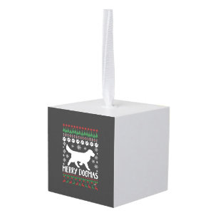 Kerst Kersttrui met Mopshond Sneeuwvlok Hond Decoratie