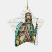 Kerst-kerstversiering Keramisch Ornament (Rechts)