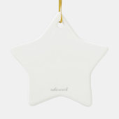 Kerst-kerstversiering Keramisch Ornament (Achterkant)