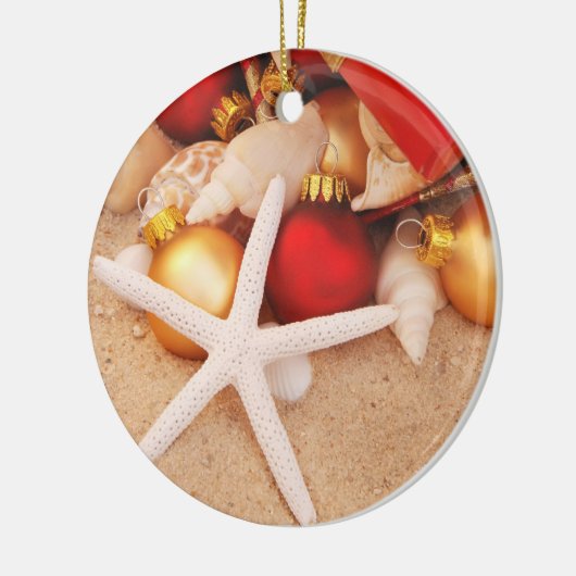 Kerst-kerstversiering Keramisch Ornament (Links)