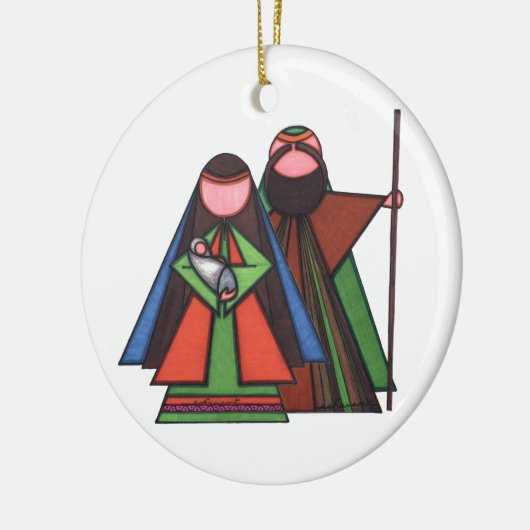 Kerst-kerstversiering Keramisch Ornament (Links)