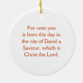 Kerst-kerstversiering Keramisch Ornament (Achterkant)