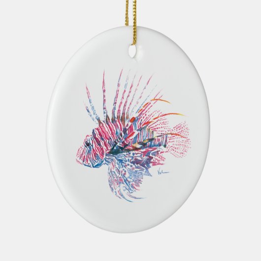 Kerst-kerstversiering met makreel keramisch ornament (Rechts)