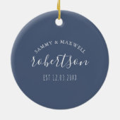 Kerst-kerstversiering met makreel keramisch ornament (Achterkant)
