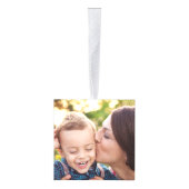 Kerst-kerstversiering met vier of drie foto's ornament (Rechts)