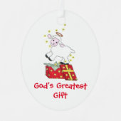 Kerst-kerstversiering Metalen Ornament (Voorkant)