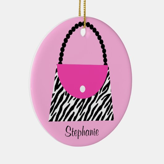 Kerst-kerstversiering paars keramisch ornament (Rechts)