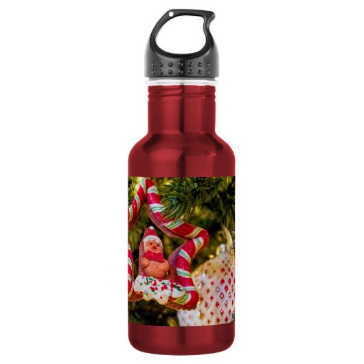 Kerst-kerstversiering roestvrij staal Wat Waterfles (Voorkant)