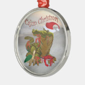 Kerst-kerstversiering van Cajun Metalen Ornament (Links)
