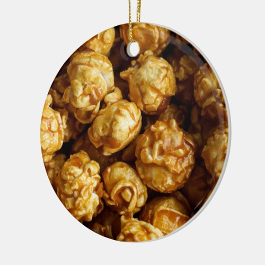 Kerst-kerstversiering van Caramel Popcorn Keramisch Ornament (Links)