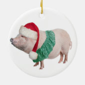 Kerst-kerstversiering van de pruimedanten keramisch ornament (Achterkant)