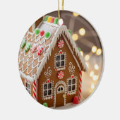 Kerst-kerstversiering van het ontbijt keramisch ornament (Links)