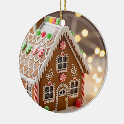 Kerst-kerstversiering van het ontbijt keramisch ornament (Links)