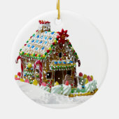 Kerst-kerstversiering van het ontbijt keramisch ornament (Achterkant)