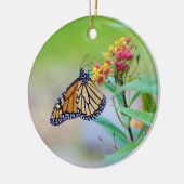 Kerst-kerstversiering van Monarch Butterfly Keramisch Ornament (Links)
