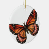 Kerst-kerstversiering van Monarch Butterfly Keramisch Ornament (Rechts)