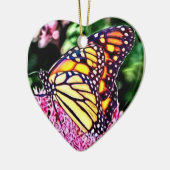 Kerst-kerstversiering van Monarch Butterfly Keramisch Ornament (Links)