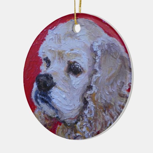 Kerst-kerstversiering voor Cocker Spaniel Keramisch Ornament (Links)