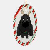 Kerst-kerstversiering voor Cocker Spaniel Keramisch Ornament (Rechts)