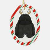 Kerst-kerstversiering voor Cocker Spaniel Keramisch Ornament (Achterkant)