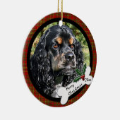 Kerst-kerstversiering voor Cocker Spaniel Keramisch Ornament (Rechts)