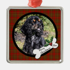 Kerst-kerstversiering voor Cocker Spaniel Metalen Ornament