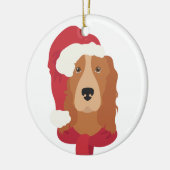Kerst-kerstversiering voor Cockerspaniel Keramisch Ornament (Links)