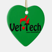 kerst-kerstversiering voor dierenartsen keramisch ornament (Rechts)