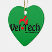 kerst-kerstversiering voor dierenartsen keramisch ornament (Links)